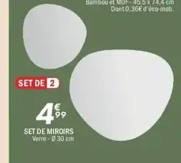 La Foir'Fouille Set de miroirs offre