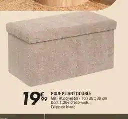 La Foir'Fouille Pouf pliant double offre