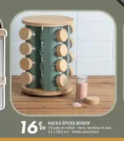 La Foir'Fouille Rack à épices rotatif offre