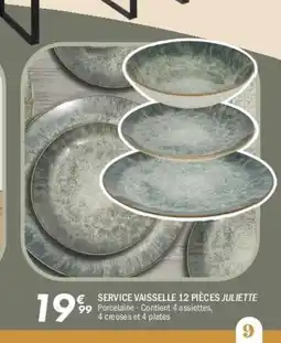 La Foir'Fouille Service vaisselle 12 pièces juliette offre