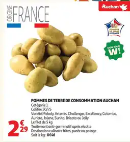 Auchan AUCHAN Pommes de terre de consommation offre