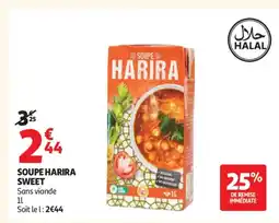 Auchan Soupe harira sweet offre
