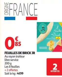 Auchan JR Feuilles de brick offre