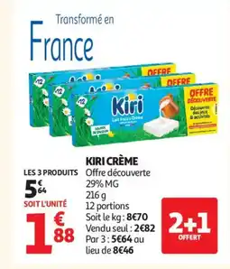 Auchan KIRI Crème offre
