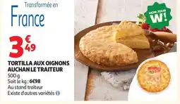 Auchan Tortilla aux oignons auchan le traiteur offre
