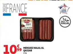 Auchan QASSAB Merguez halal al offre