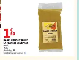 Auchan LA PLANÈTE DES ÉPICES Ras el hanout jaune offre