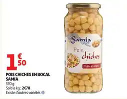 Auchan SAMIA Pois chiches en bocal offre