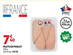 Auchan Filets de poulet offre