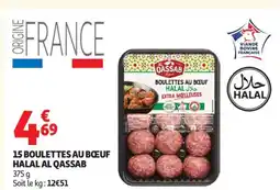 Auchan AL QASSAB 15 boulettes au bœuf halal offre