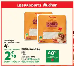 Auchan AUCHAN Dürüms offre
