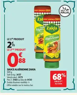 Auchan ZAKIA Sauce algérienne offre