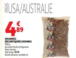 Auchan DOMINO Amandes décortiquées offre