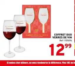 Trafic Coffret duo verres de vin offre