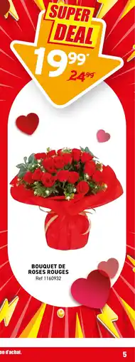 Trafic Bouquet de roses rouges offre
