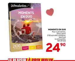 Trafic Moments en duo offre