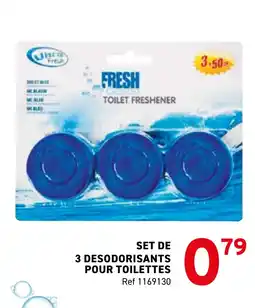 Trafic Set de 3 desodorisants pour toilettes offre