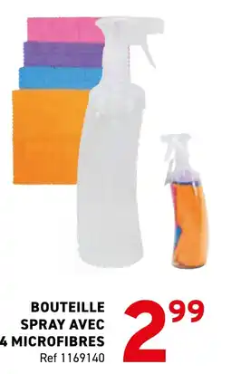 Trafic Bouteille spray avec 4 microfibres offre