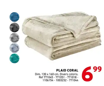 Trafic Plaid coral offre