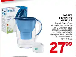 Trafic Carafe filtrante marella offre