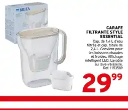 Trafic Carafe filtrante style essential offre