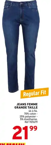 Trafic Jeans femme grande taille offre