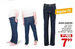 Trafic Jeans garcon offre
