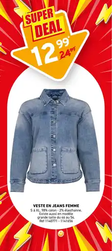Trafic Veste en jeans femme offre