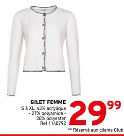 Trafic Gilet femme offre