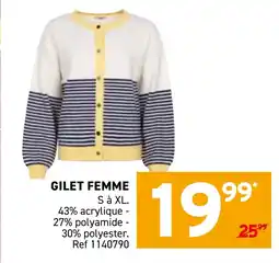 Trafic Gilet femme offre