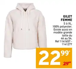 Trafic Gilet femme offre