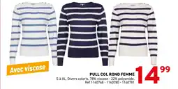 Trafic Pull col rond femme offre