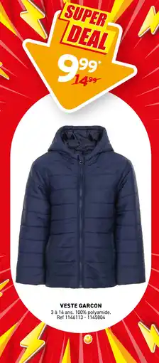 Trafic Veste garcon offre