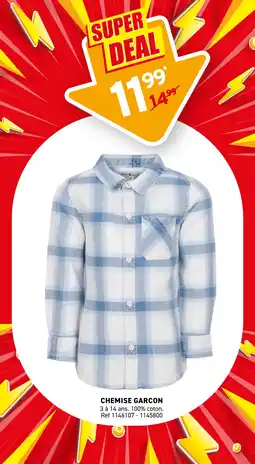 Trafic Chemise garcon offre