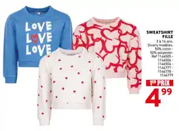 Trafic Sweatshirt fille offre