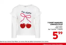 Trafic T-shirt manches longues fille offre