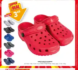 Trafic Sabots adulte ou enfant offre