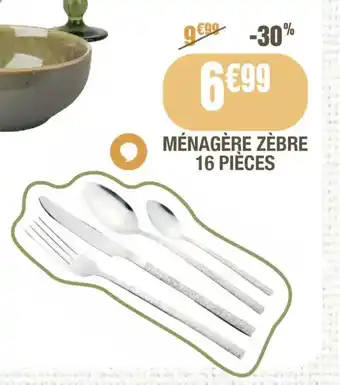 Ménagère zèbre 16 pièces