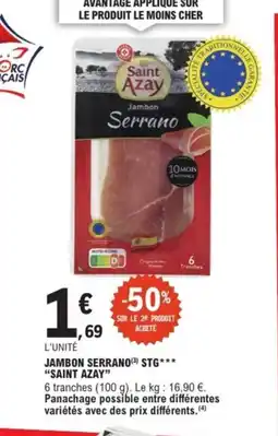 E.Leclerc SAINT AZAY Jambon serrano stg offre