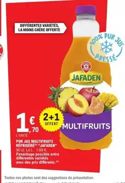 E.Leclerc JAFADEN Pur jus multifruits réfrigéré offre