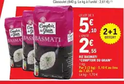 E.Leclerc COMPTOIR DU GRAIN Riz basmati offre