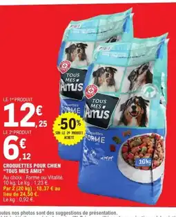 E.Leclerc TOUS MES AMIS Croquettes pour chien offre