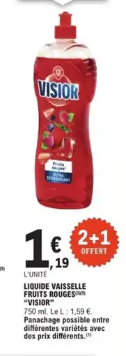 E.Leclerc VISIOR Liquide vaisselle fruits rouges offre