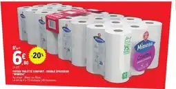 E.Leclerc MIMOSA Papier toilette confort - double épaisseur offre