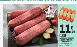 E.Leclerc Saucisson de lyon à cuire pistaché à l'ancienne offre