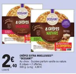 E.Leclerc DESSAINT Crêpes extra moelleuses offre