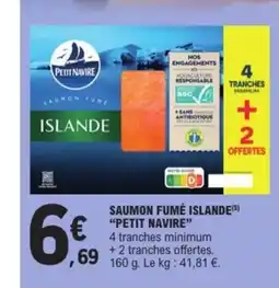 E.Leclerc PETIT NAVIRE Saumon fumé islande offre