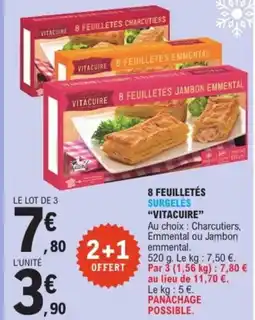 E.Leclerc VITACUIRE 8 feuilletés surgelės offre