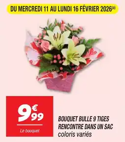 Netto Bouquet bulle 9 tiges rencontre dans un sac offre