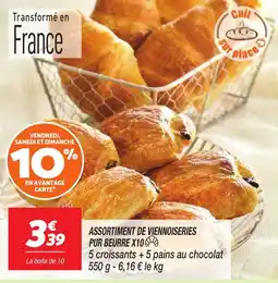Netto Assortiment de viennoiseries pur beurre x10 offre